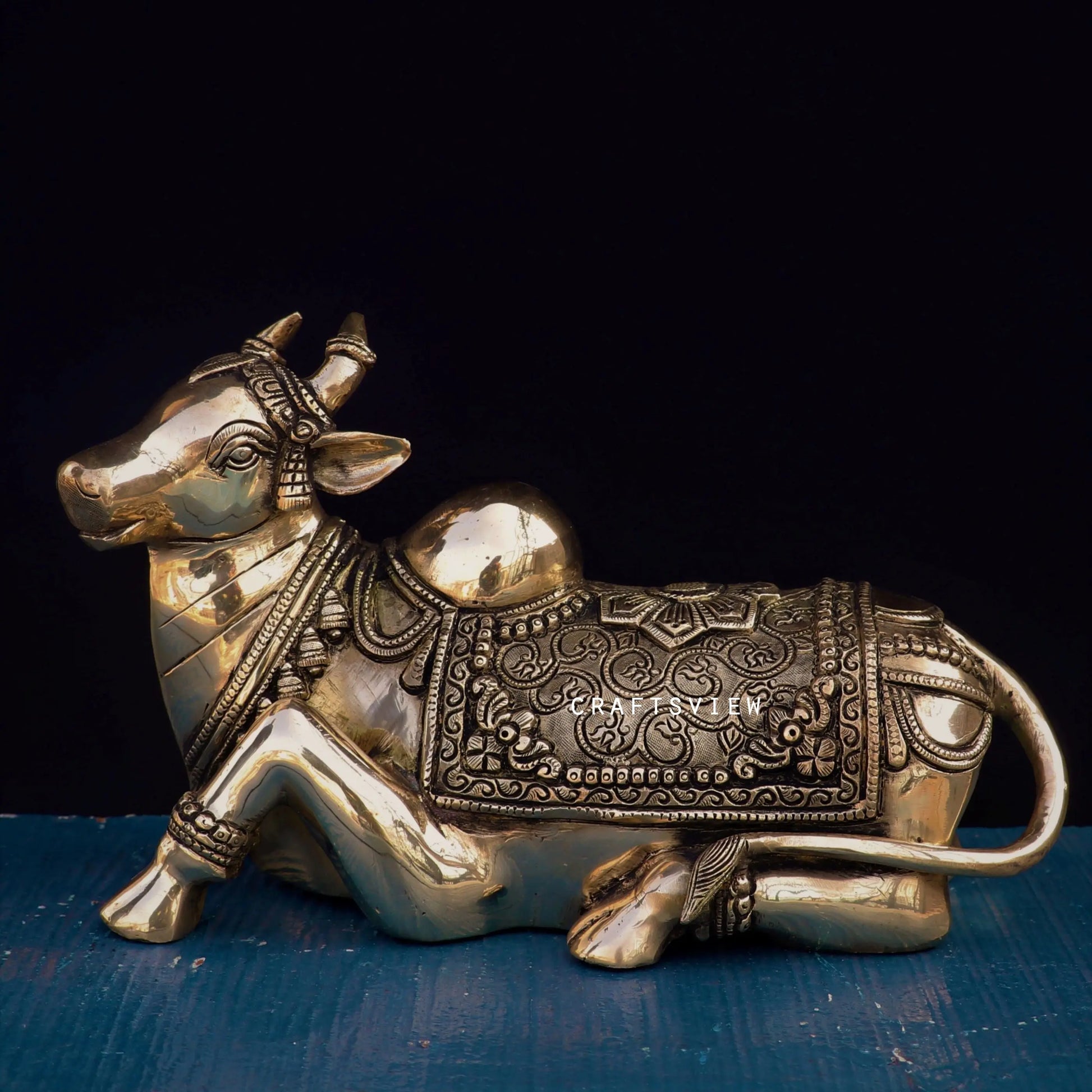 Brass Nandi Statue craftsview