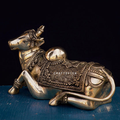 Brass Nandi Statue craftsview