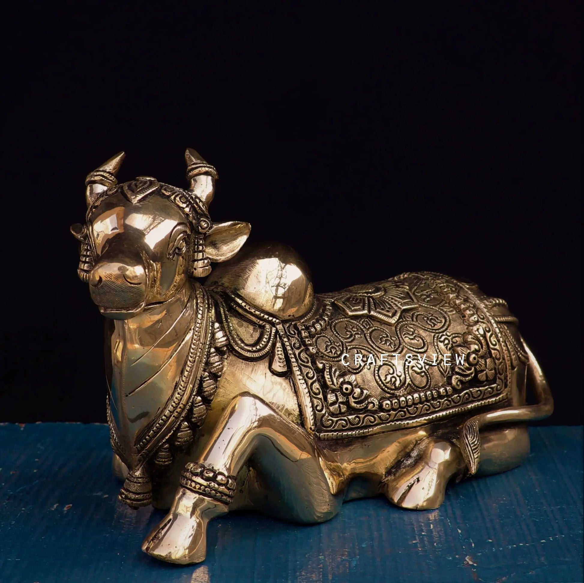 Brass Nandi Statue craftsview