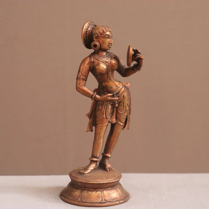 Pure Copper Shringar Rata Nayika Idol | Fine Craft | 17 CM Craftsview