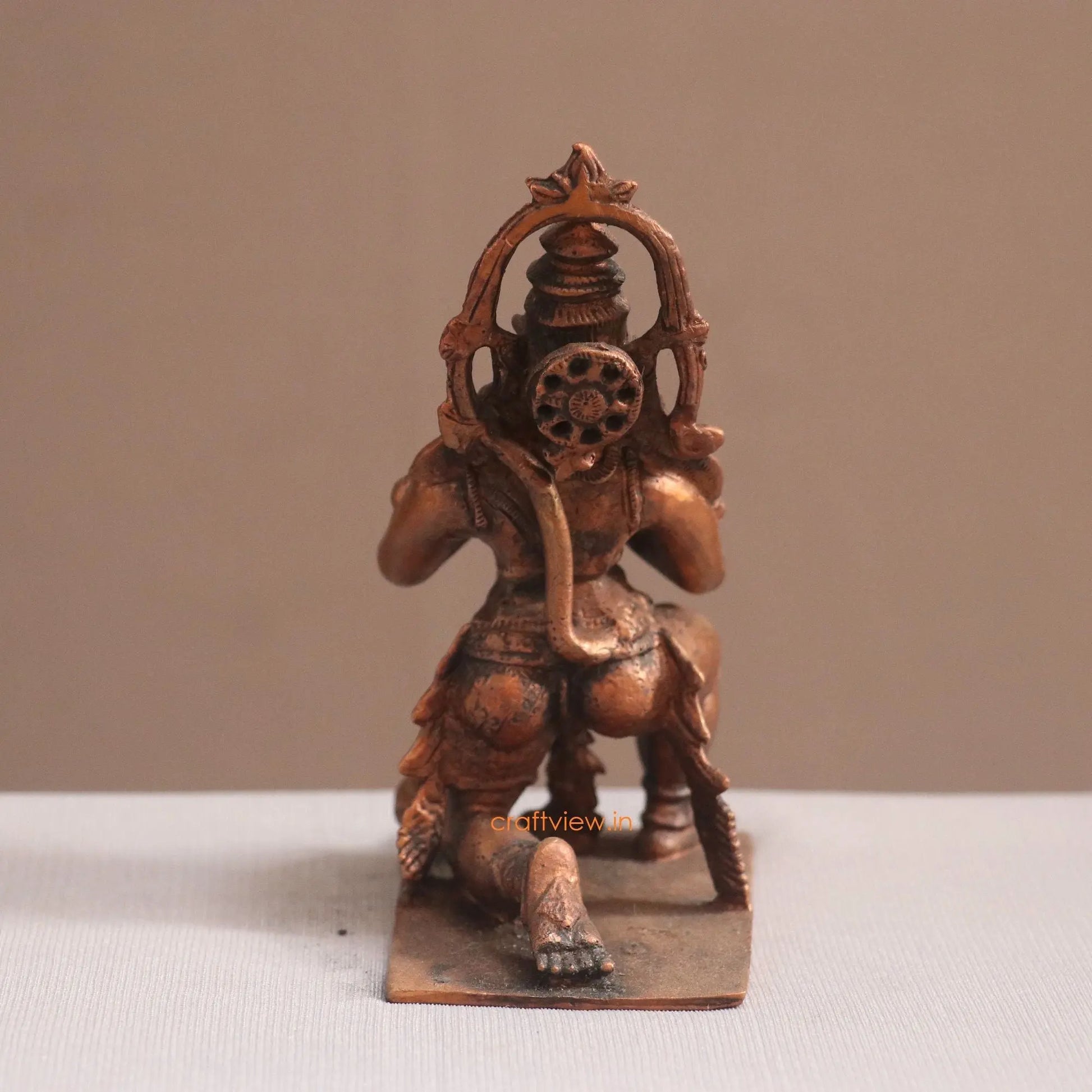 Pure Copper Hanuman Idol | Fine Craft | 12 CM - Craftview