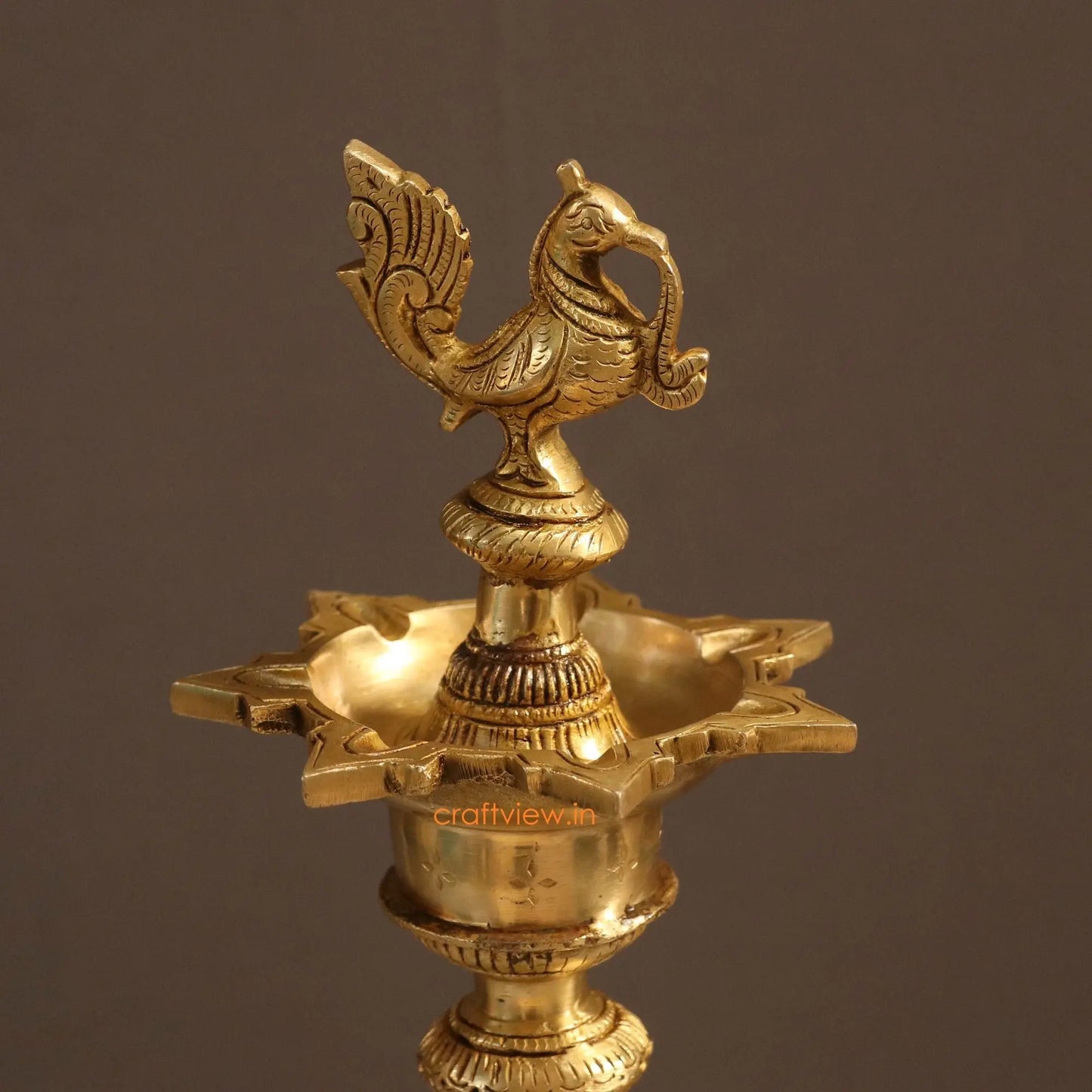 Brass Peacock Oil Lamp Superfine - Craftview