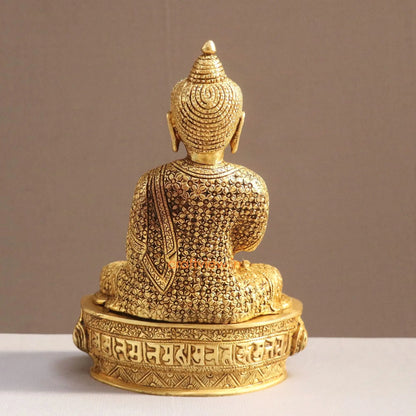 Brass Buddha Blessing Idols 10" - Craftview