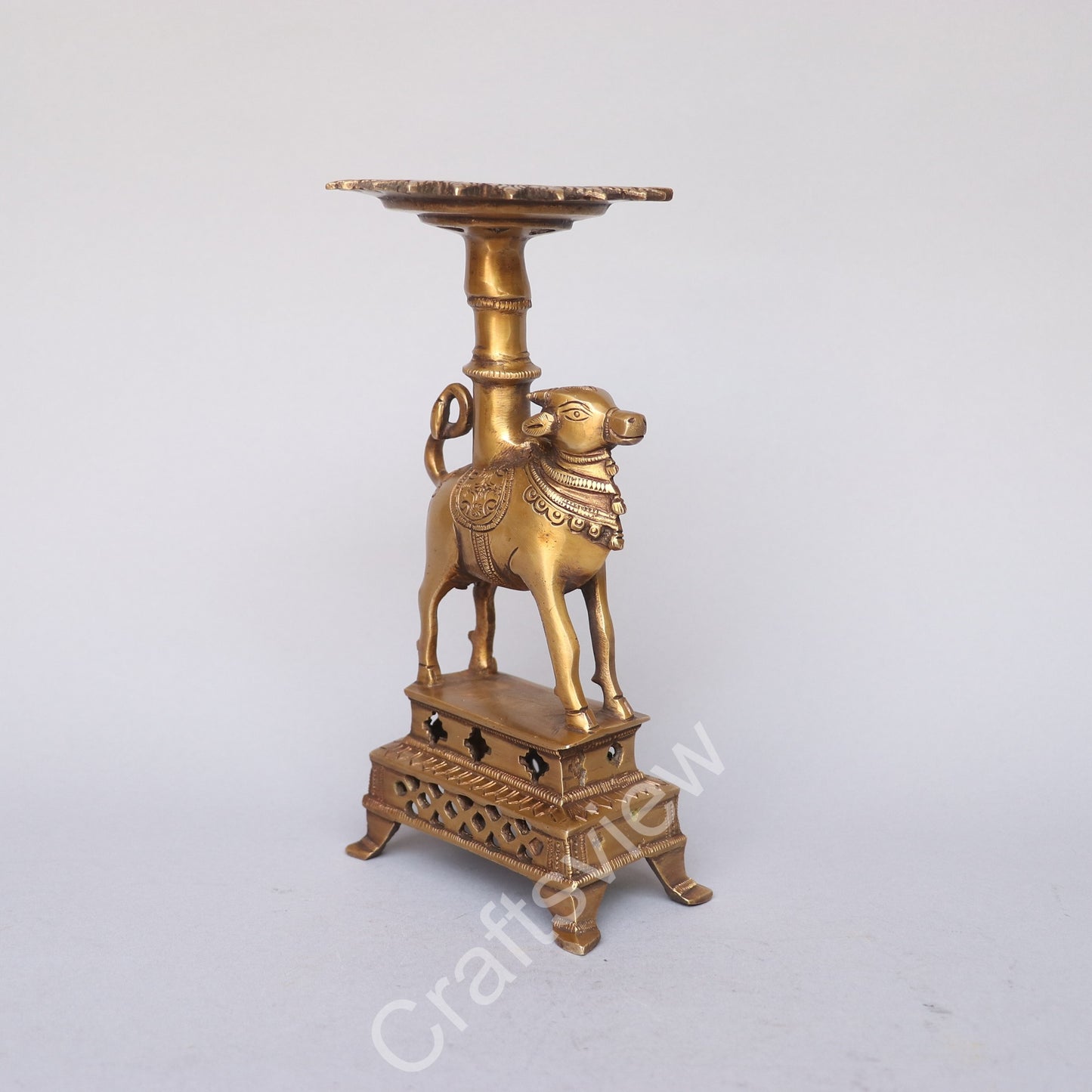 Brass Nandi Decorative Stand