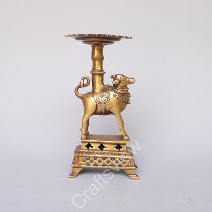 Brass Nandi Decorative Stand