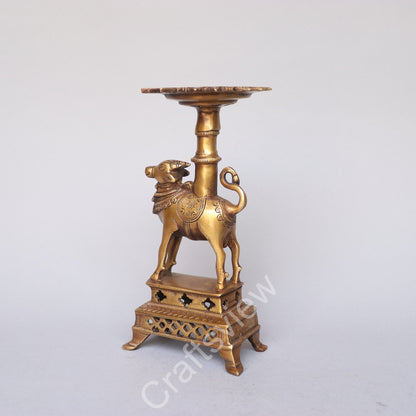 Brass Nandi Decorative Stand