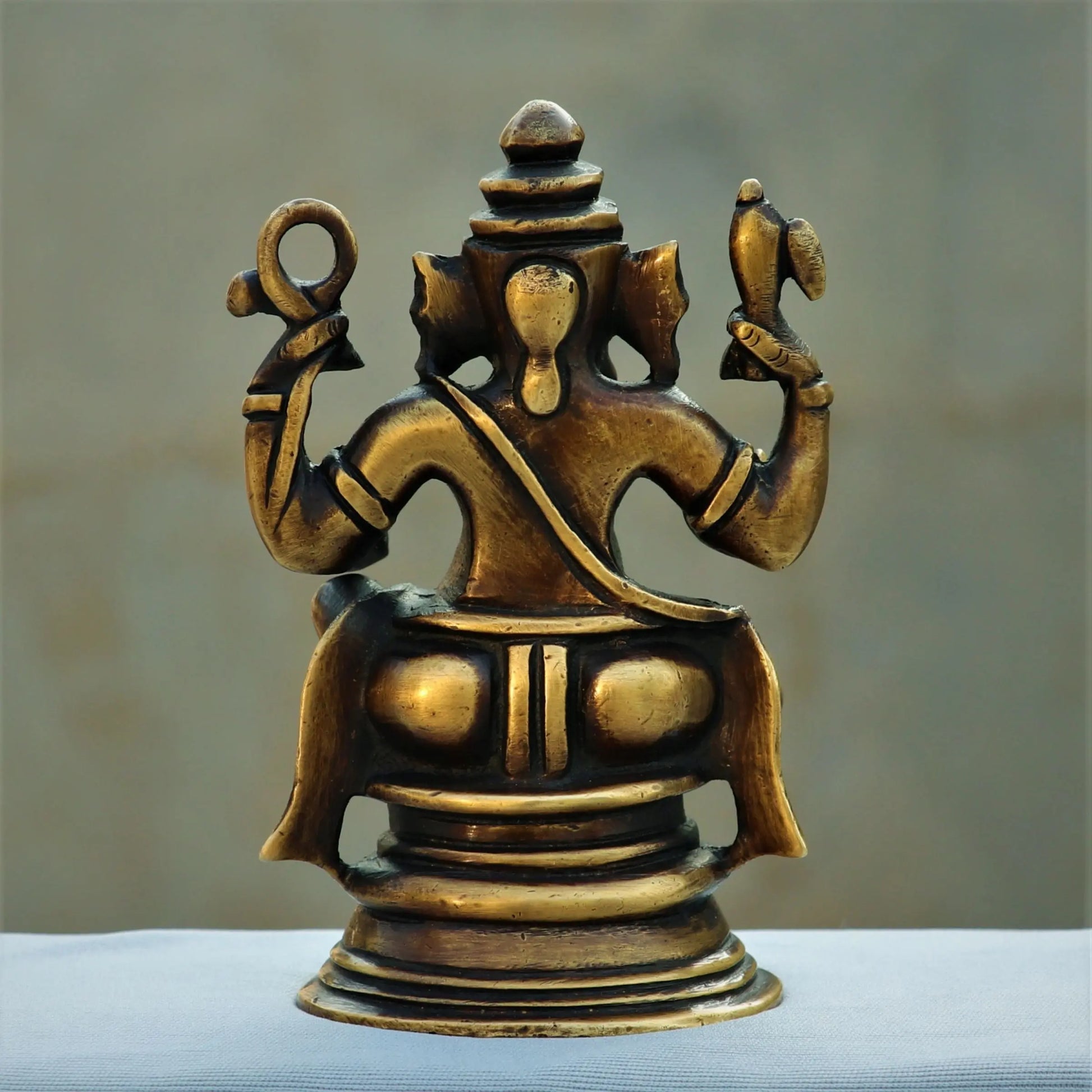 Brass Ganesh Statue 5" craftsview