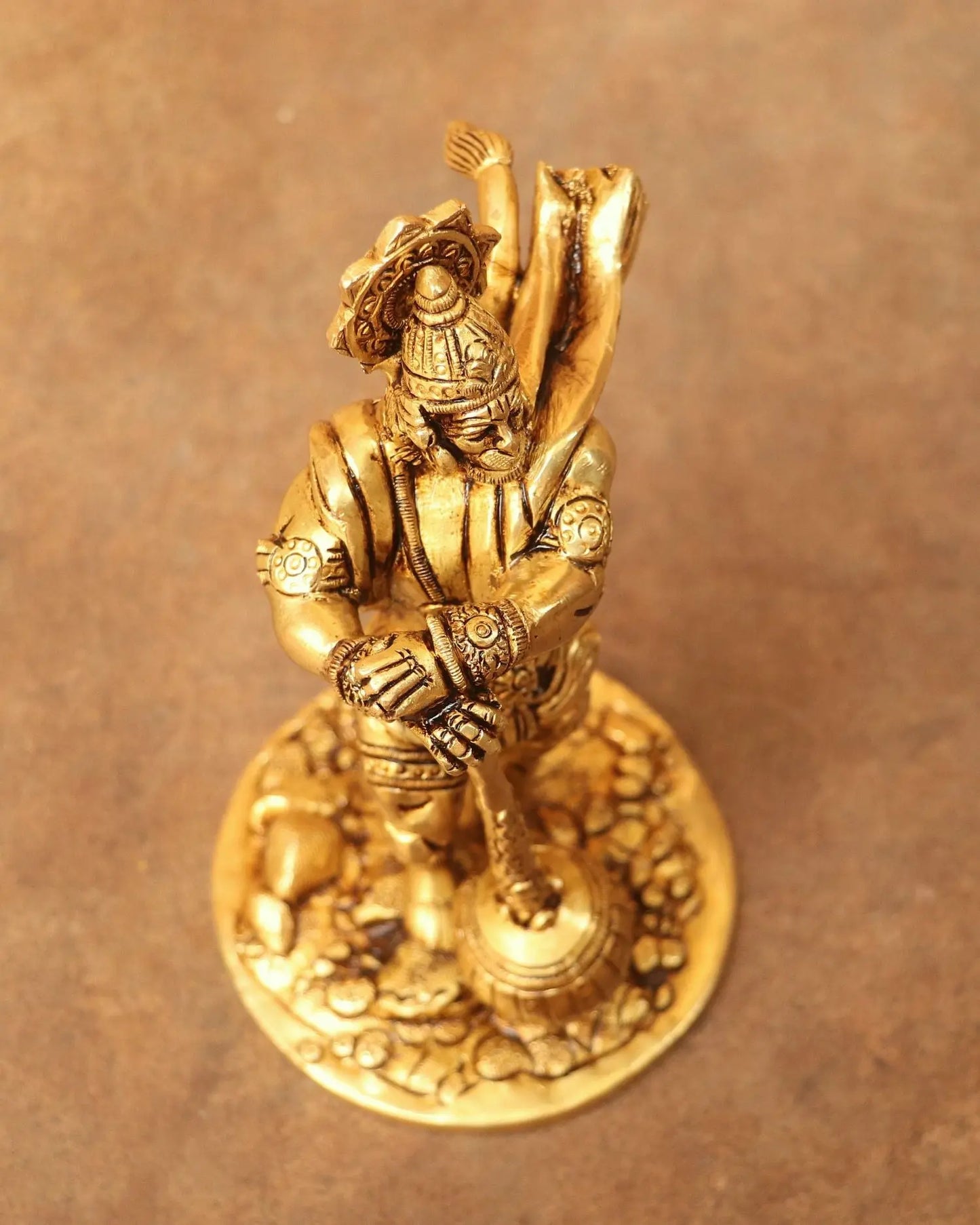 7" Brass Standing Hanuman Statue - Craftview