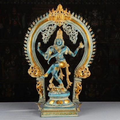 Lord Natraj with Frame Statue Dance of Shiva 28" craftsview