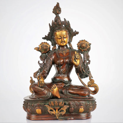 Brass Tara Statue 19" craftsview