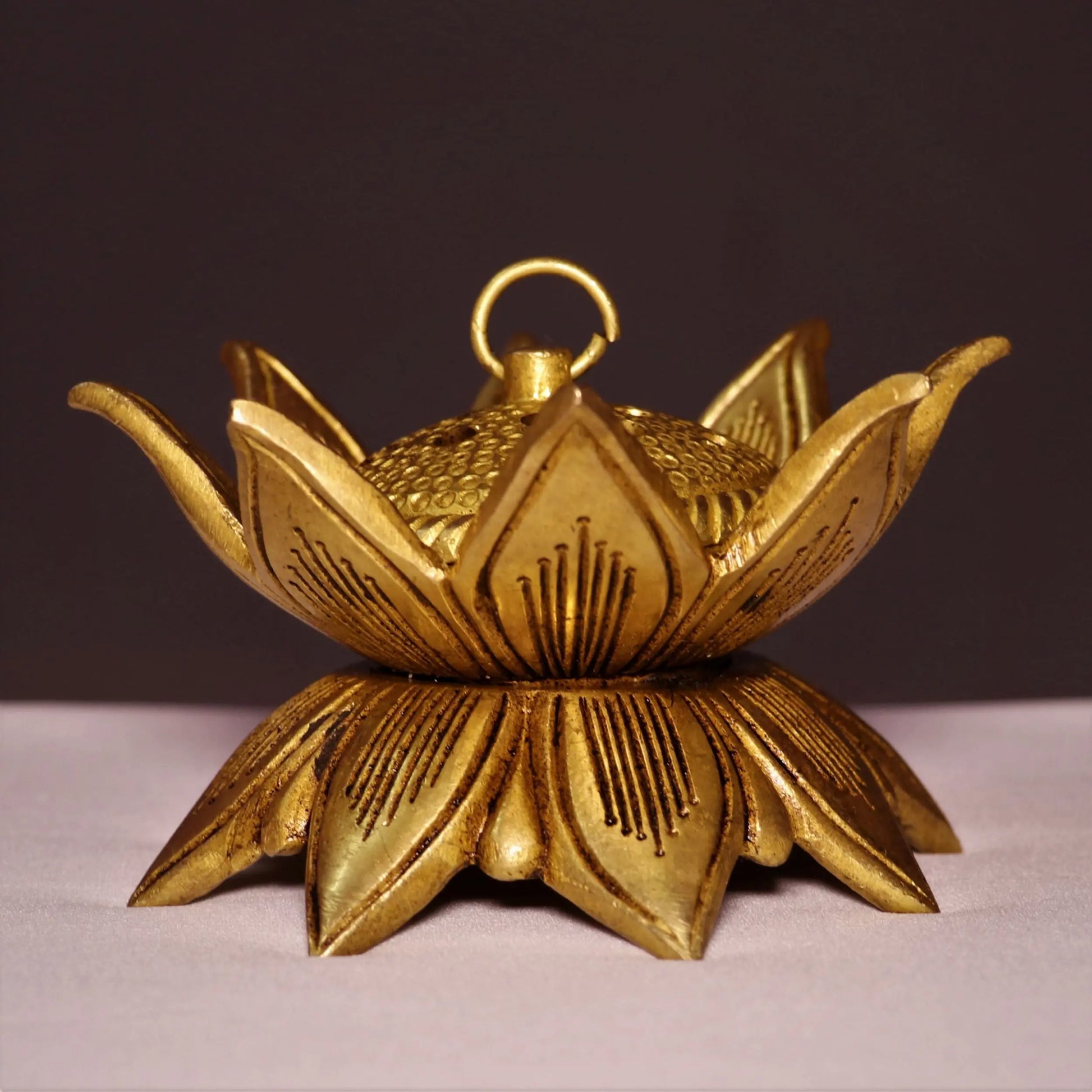 Brass Incense Burner Dhoop Daani 2.5" craftsview