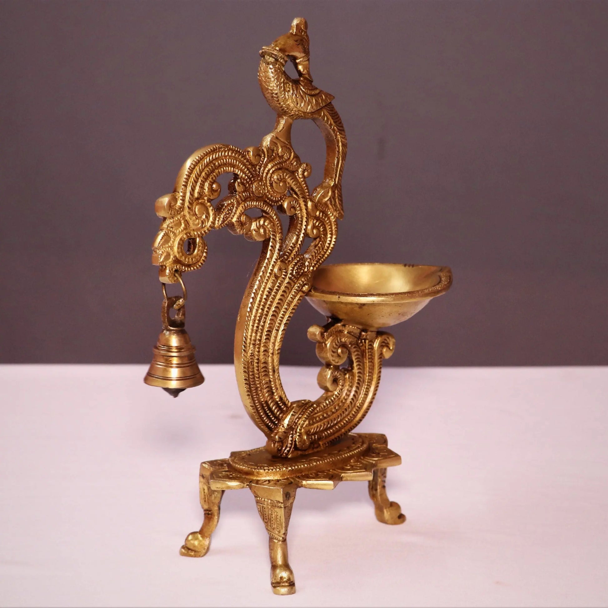 Brass Peacock Oil Lamp Decor craftsview