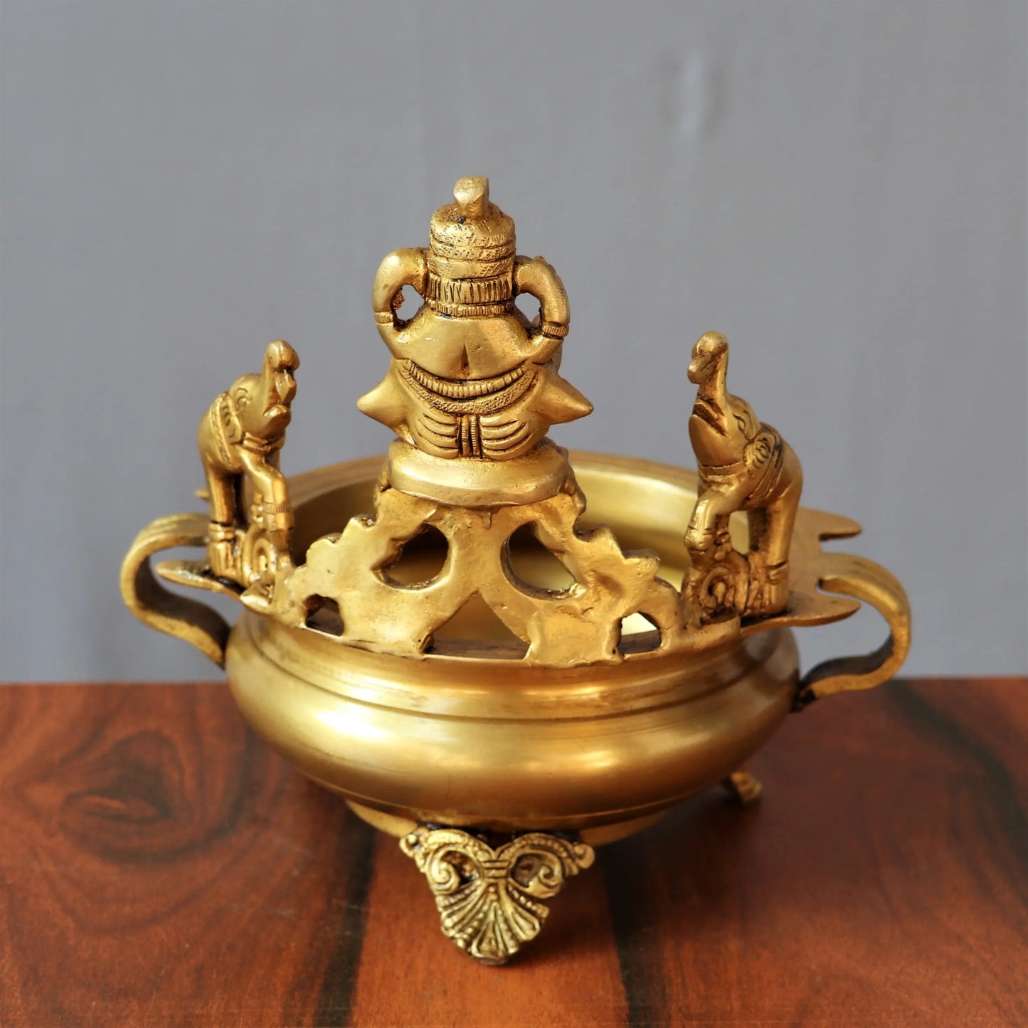 Brass Ganesh Urli Decor craftsview