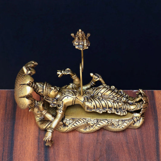 Brass Resting Vishnu With Bharma craftsview