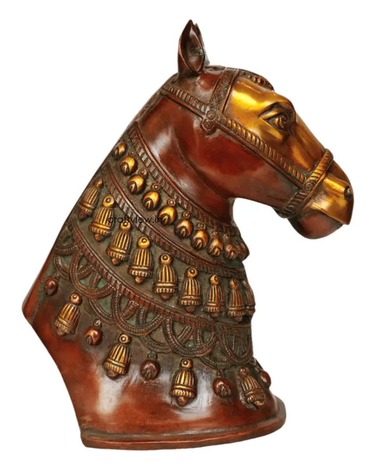 Brass Horse Head Figurines | Animal Sculptures Craftsview