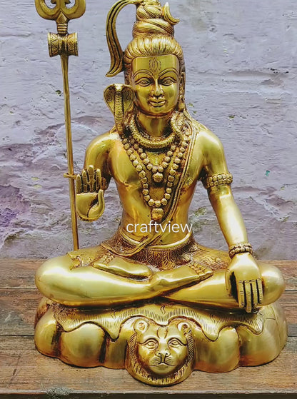 Brass Lord Shiva Idol Superfine