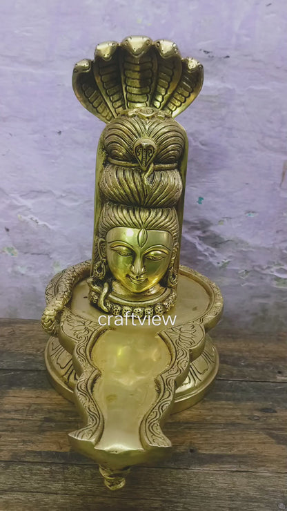 Superfine Brass Shiva lingam Idols 13"