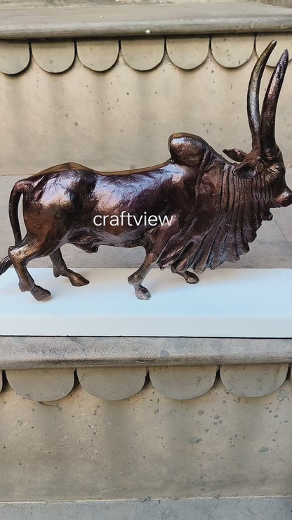 Metal Bull Animal Decorative Sculpture