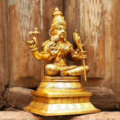 Brass Goddess Rajarajeshwari Lakshmi statue craftsview