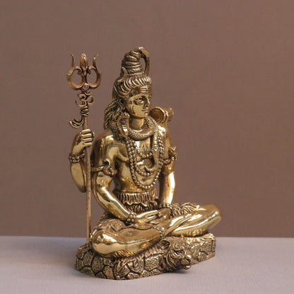 7" Superfine Lord Shiva | Brass Idols Craftsview