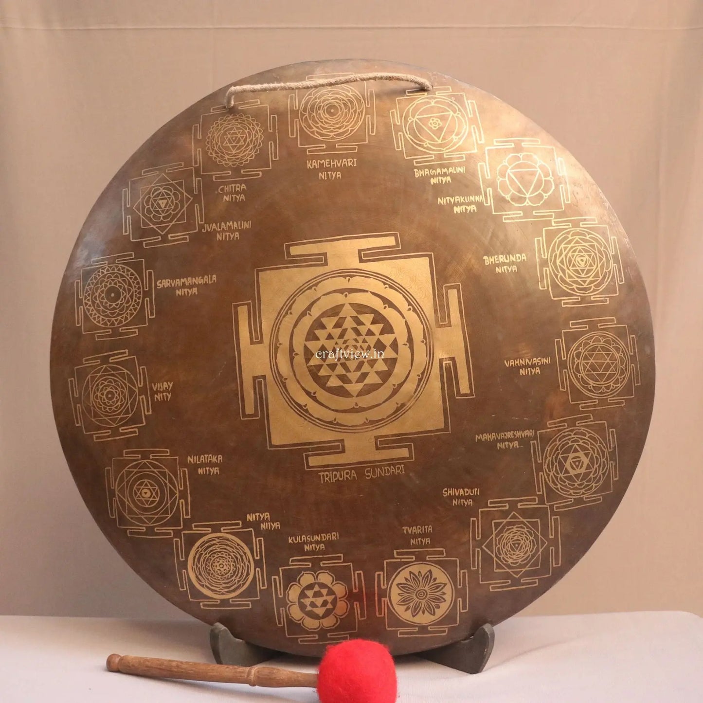 7 Chakra Gong for Meditation & Sound Therapy Handmade Tibetan Handcrafted Craftsview