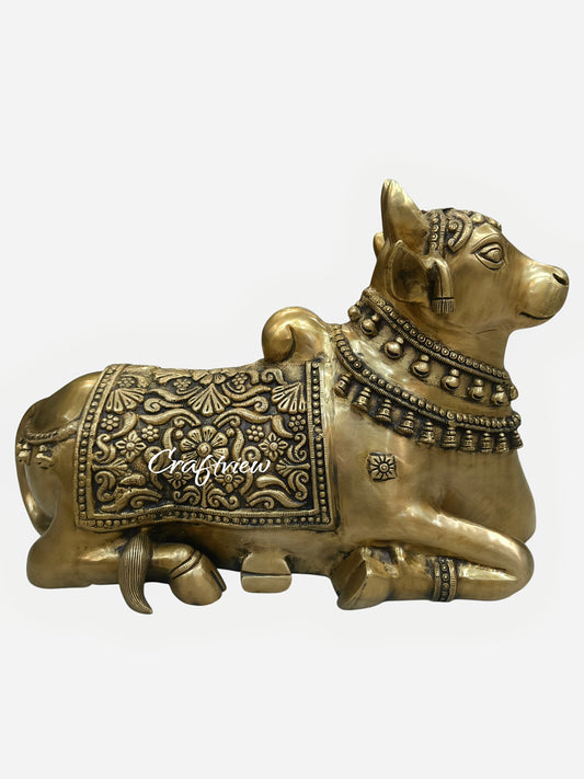 17"Nandi Statue Waiting Meditation of Shiva Nandi