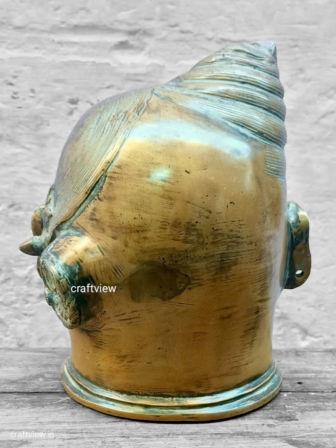 Brass Ardhanarishvara head  Mukhalingam Craftsview