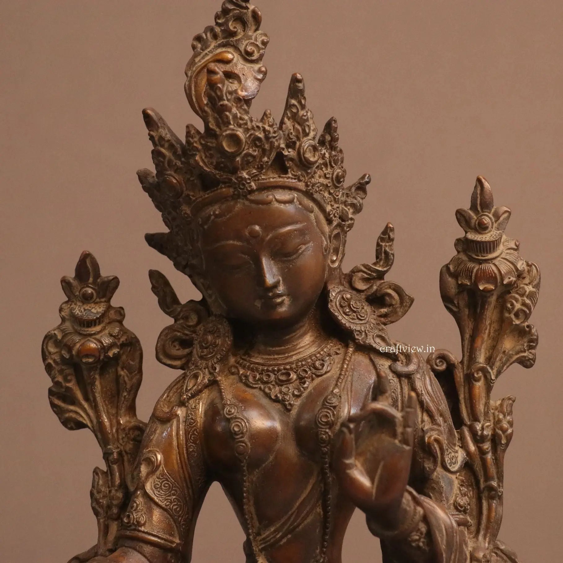 Brass Goddess Tara Statue Resin craftsview