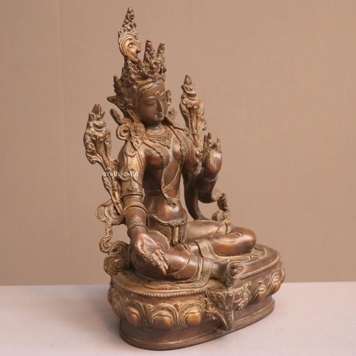 Brass Goddess Tara Statue Resin craftsview