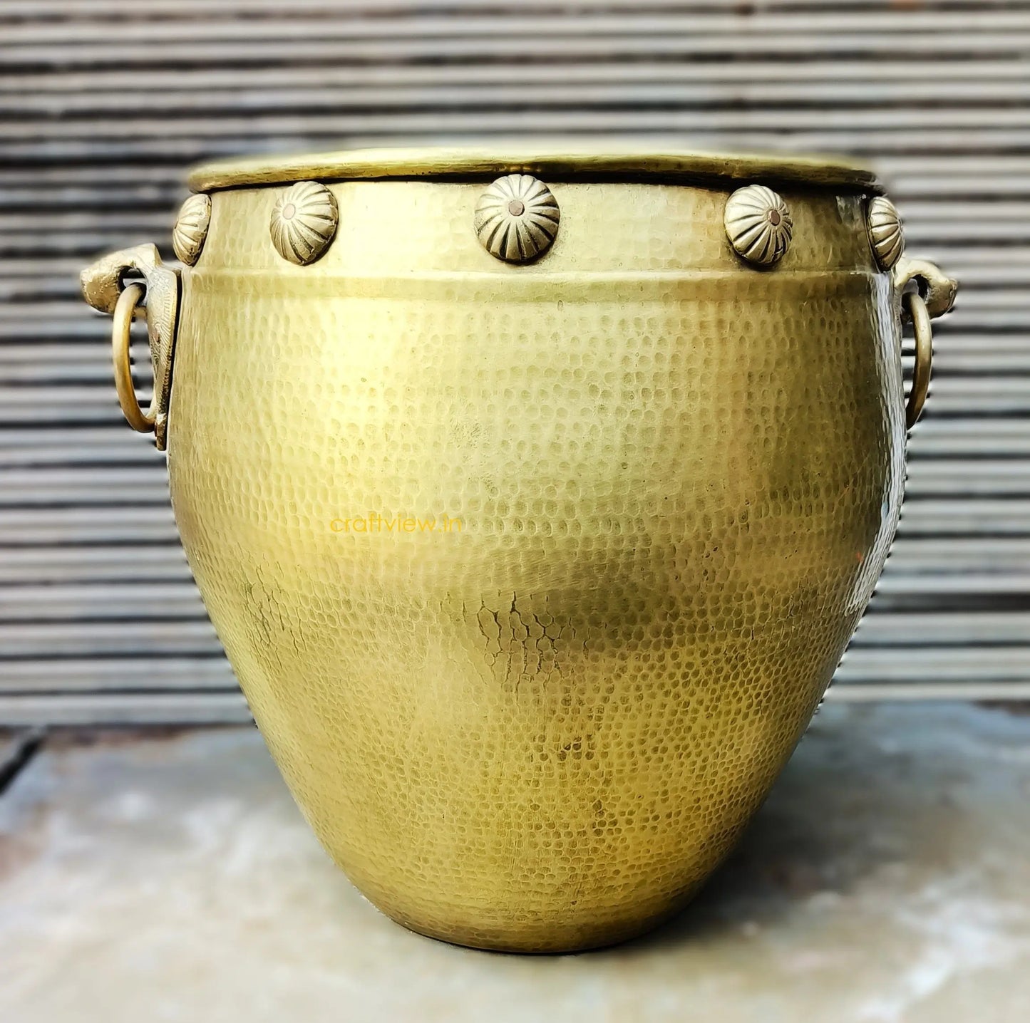 Unique Designer Brass Vintage Planter | Flower Vase craftsview