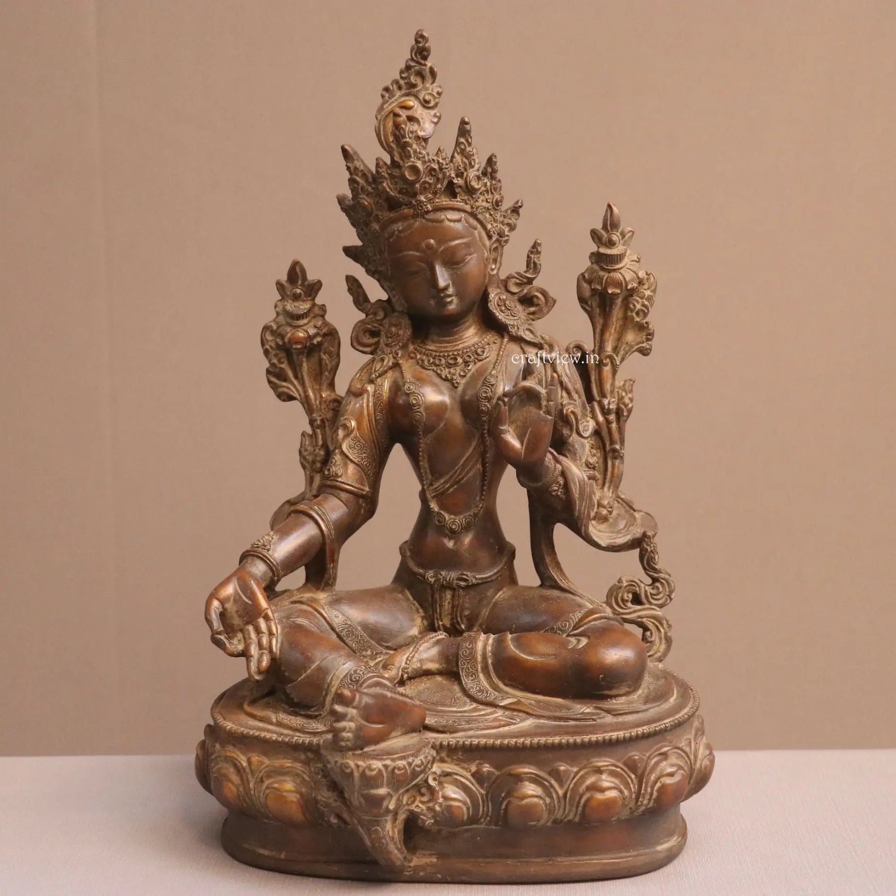 Brass Goddess Tara Statue Resin craftsview