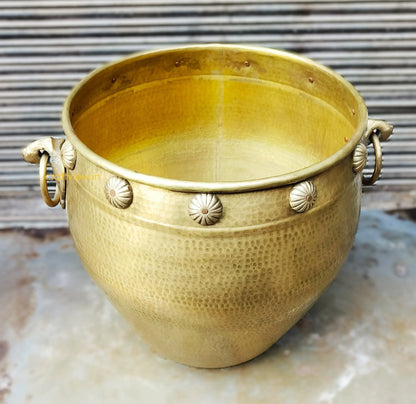 Unique Designer Brass Vintage Planter | Flower Vase craftsview