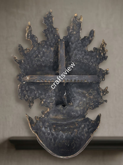 Modern Art Buddha Face Wall Hanging Sculpture 42"