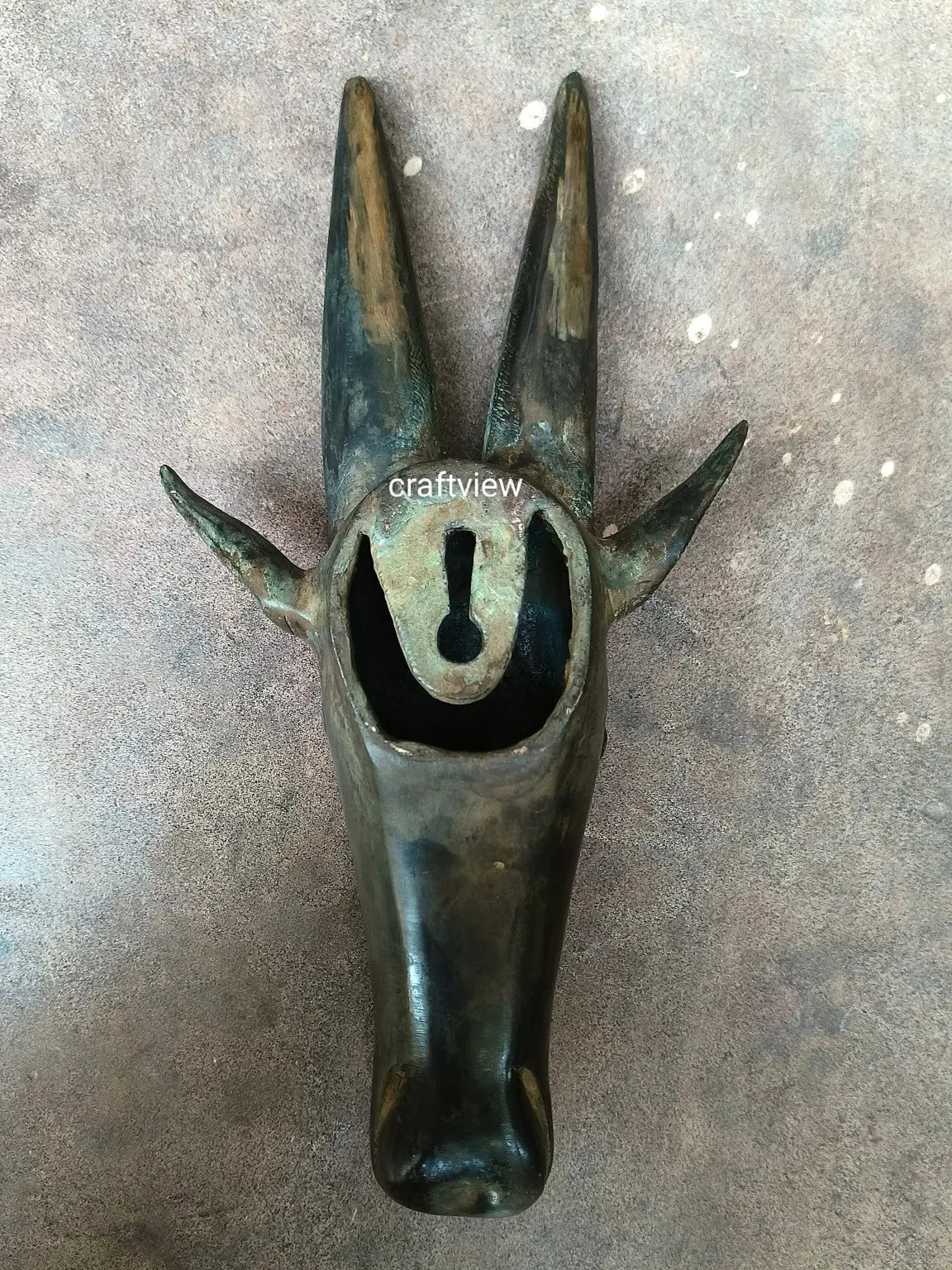 Brass Deer Wall Hanging Mask – Décor Figurine craftsview