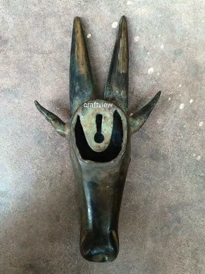 Brass Deer Wall Hanging Mask – Décor Figurine craftsview