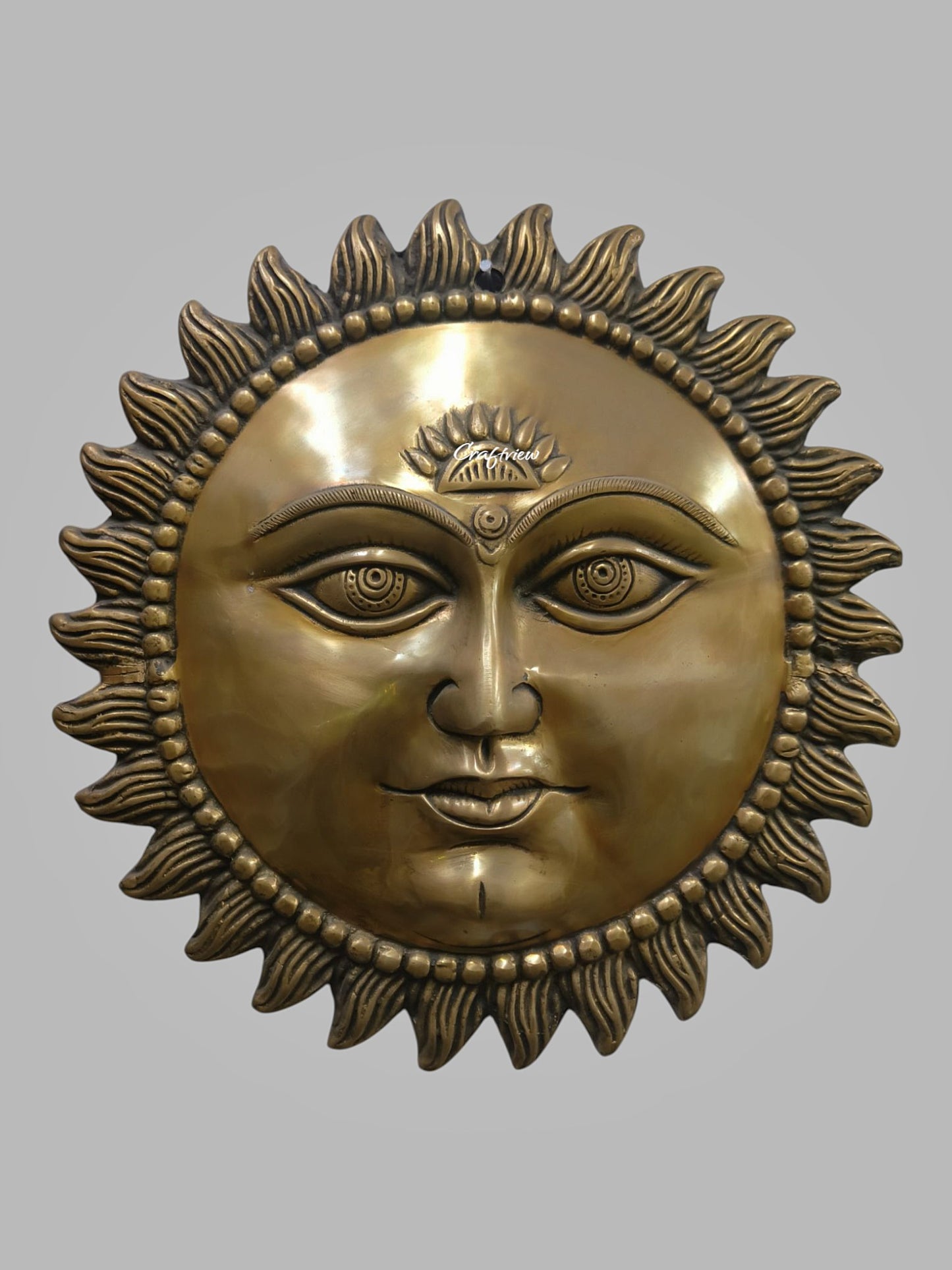 Brass Wall Hanging Decorative Sun Figurine