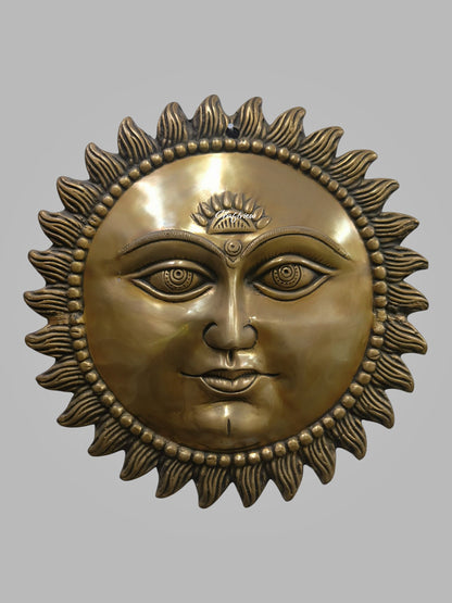 Brass Wall Hanging Decorative Sun Figurine