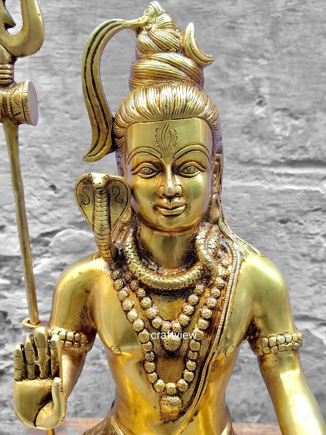 Brass Lord Shiva Idol Superfine - Craftview