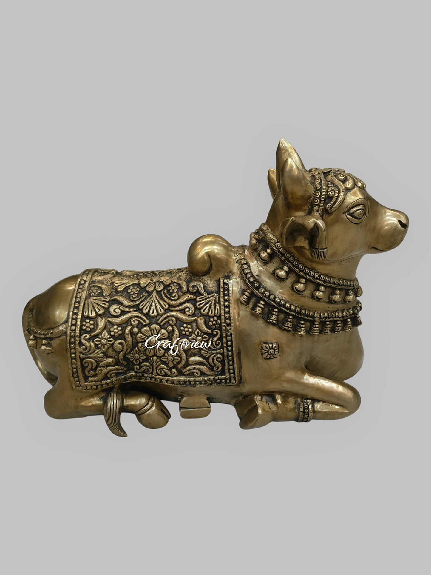 17"Nandi Statue Waiting Meditation of Shiva Nandi