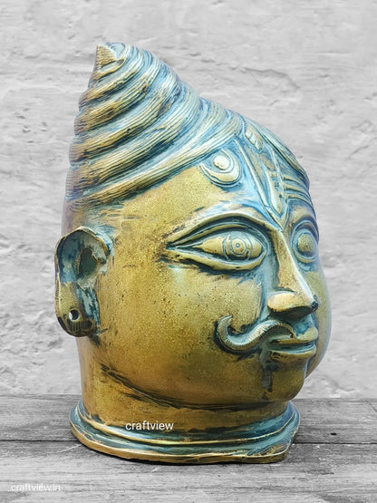 Brass Ardhanarishvara head  Mukhalingam Craftsview