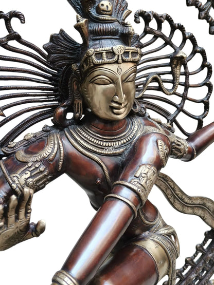 (Copy) Exquisite Lord Natraja Sculpture the Lord of Dance Shiva 48" craftsview