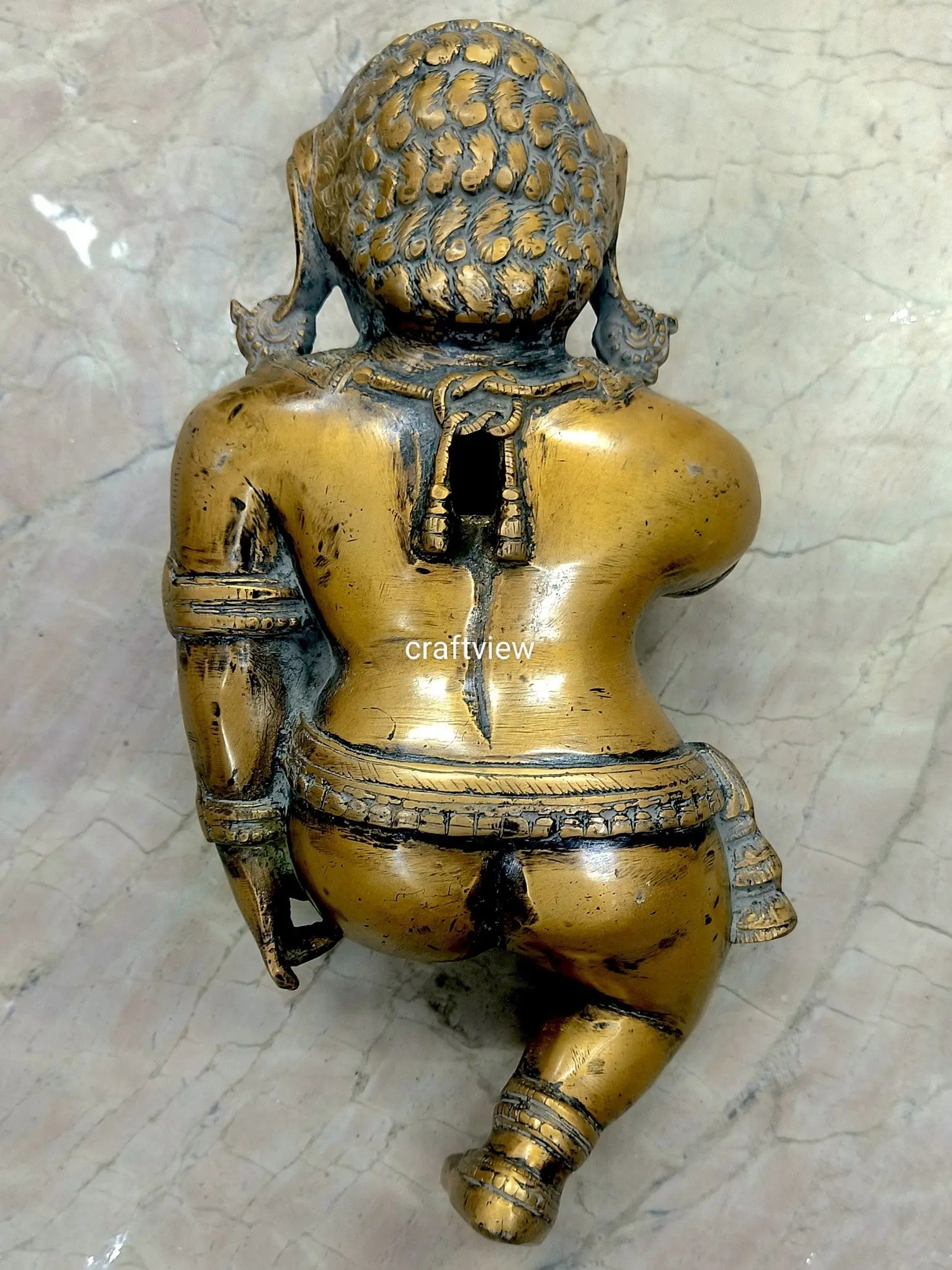 Brass Wall Hanging Baby Krishna Artistic Statue - Craftview