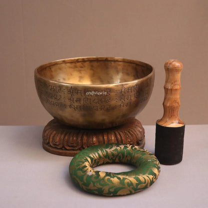 9" Himalayan Handcrafted Singing Bowl for Meditation Craftsview