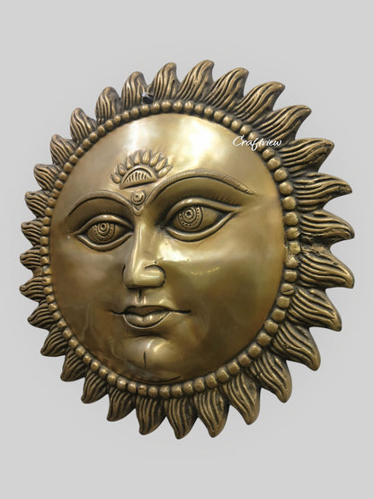 Brass Wall Hanging Decorative Sun Figurine