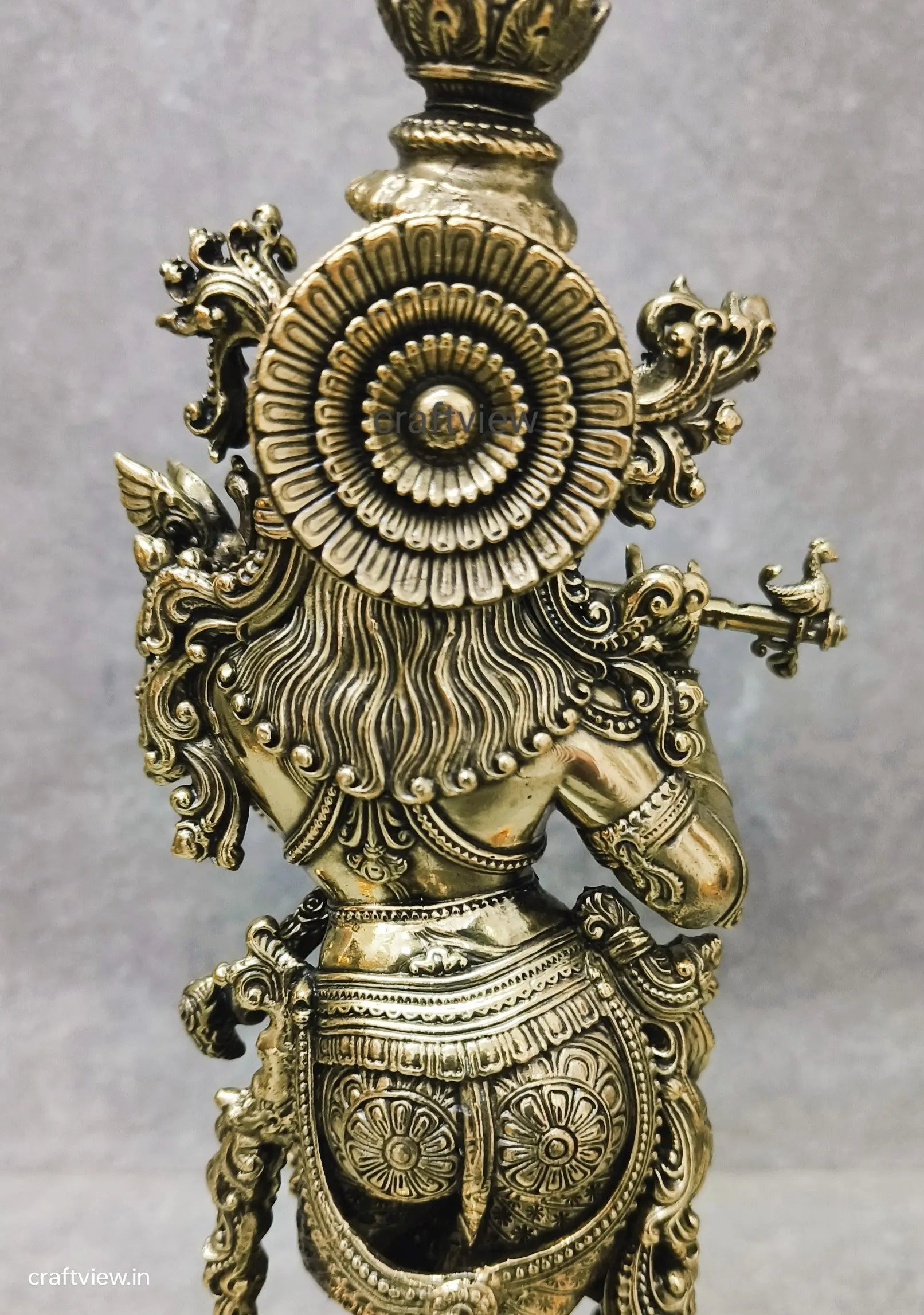 Superfine Fluting Lord Krishna | Brass Idols Craftsview