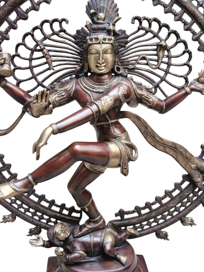 (Copy) Exquisite Lord Natraja Sculpture the Lord of Dance Shiva 48" craftsview