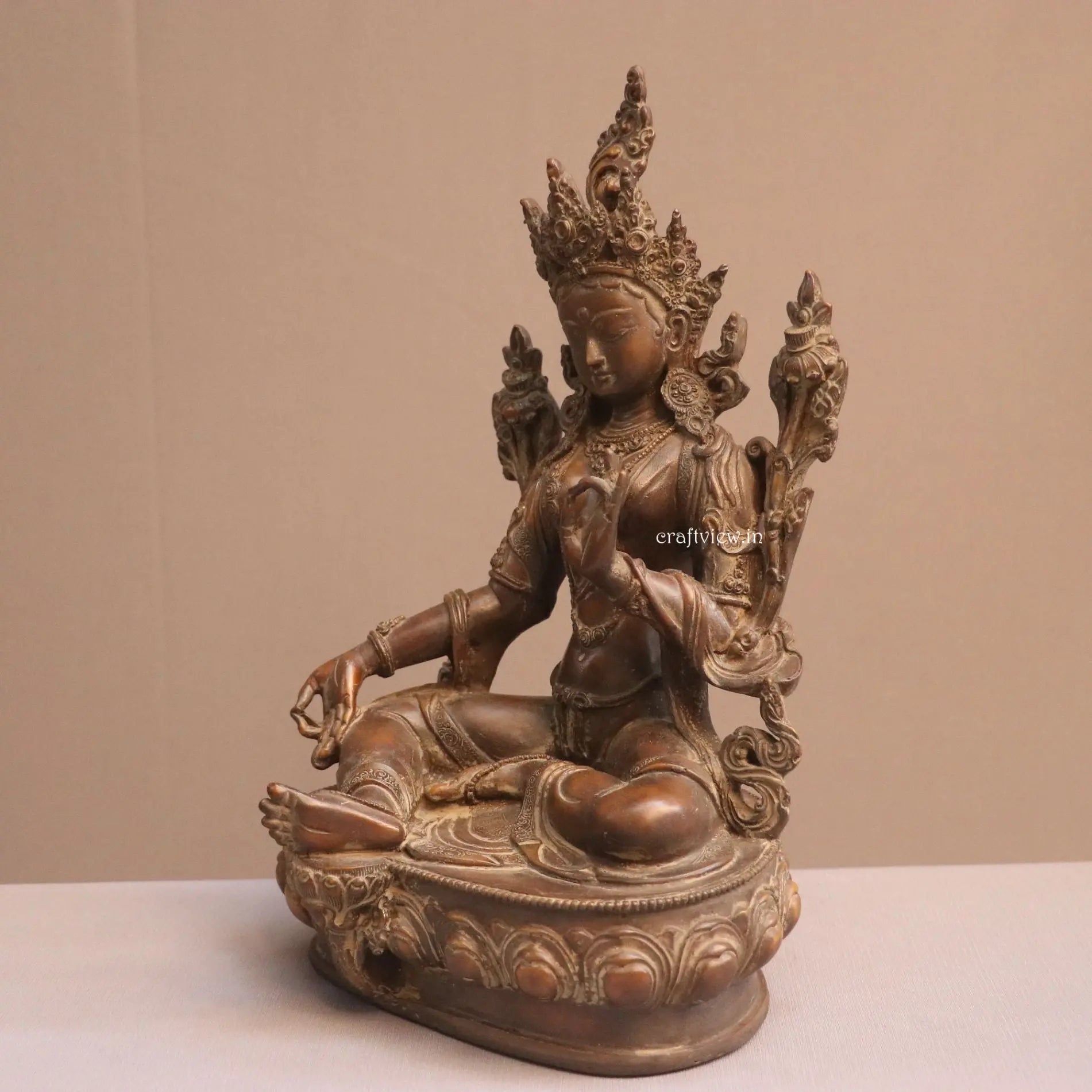 Brass Goddess Tara Statue Resin craftsview