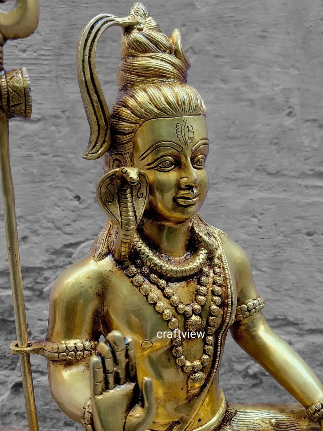 Brass Lord Shiva Idol Superfine - Craftview