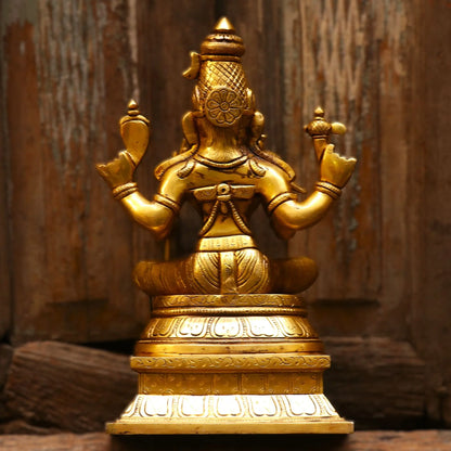 Brass Goddess Rajarajeshwari Lakshmi statue craftsview