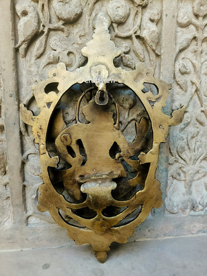 13.5"Brass Hanuman Decorative Wall Hanging Decor